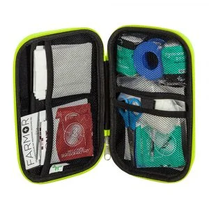 Trousse de secours 2 personnes rigide fluorescente