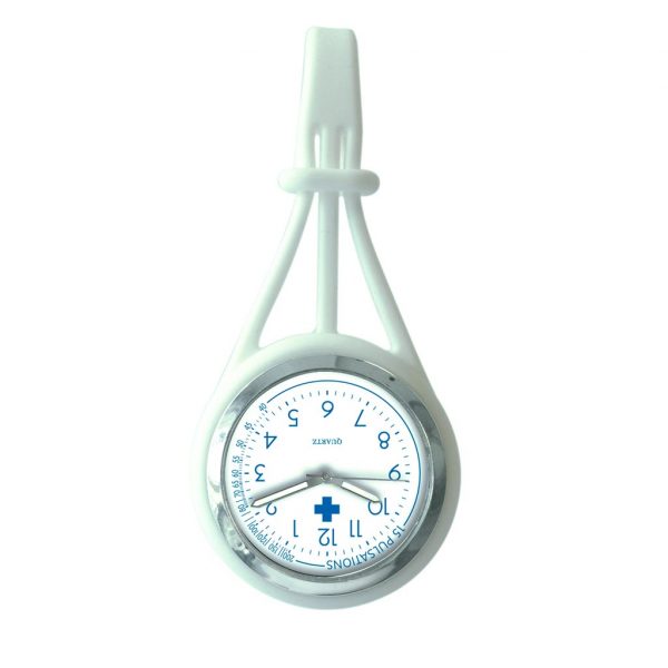 montre-avec-attache-silicone-nurse blanc