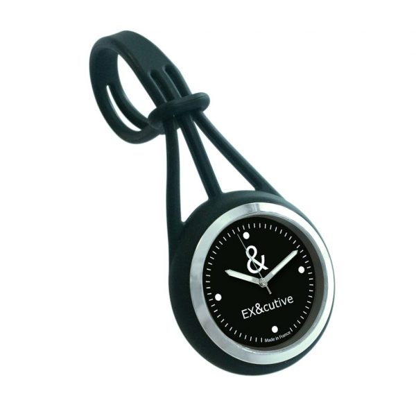 montre-avec-attache-silicone-nurse noir