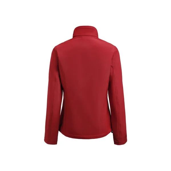 Veste Softshell femme rouge derriere