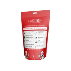 Pochette de secours FARMOR en PE 1/5 personnes