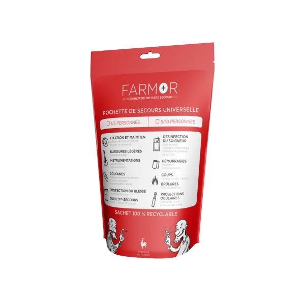 Pochette de secours en PE 1-5 personnes