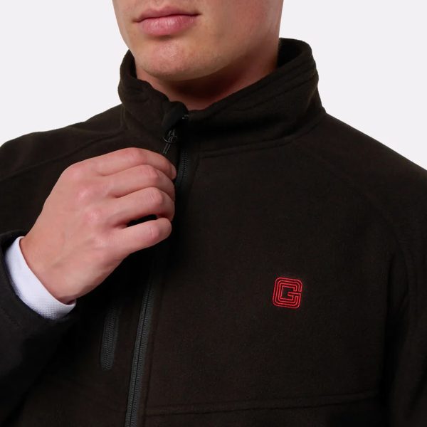 Polaire G-Heat Cyclone avec batterie éco-conçue zoom sur fermeture éclair Polaire G-Heat Cyclone avec batterie éco-conçue zoom sur fermeture éclair