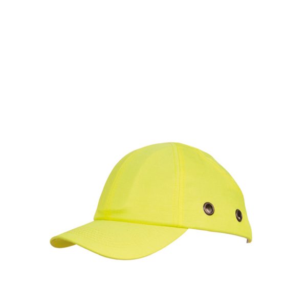 Casquette anti-heurt coque abs visière courte jaune fluo - HG913HV