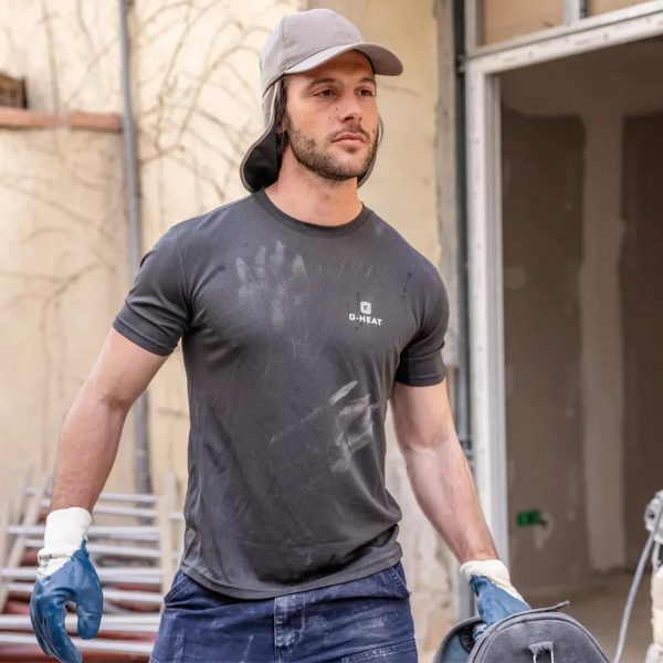 T-shirt-rafraîchissant-Anti-UV-Homme-noir-chantier-