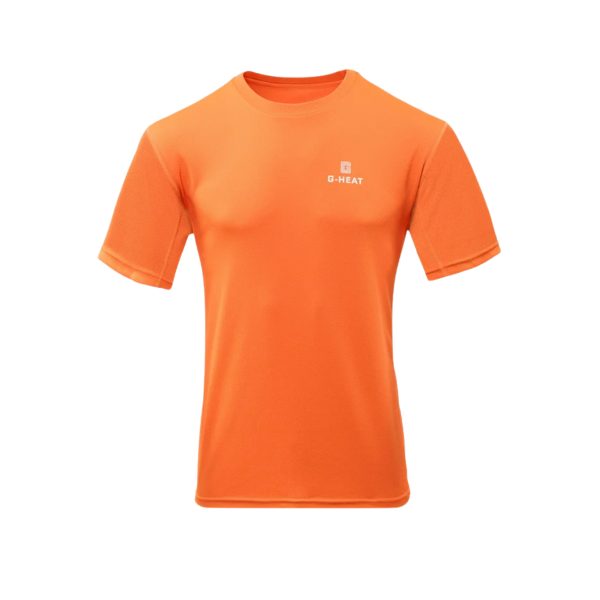 T-shirt-rafraîchissant-Anti-UV-Homme-orange