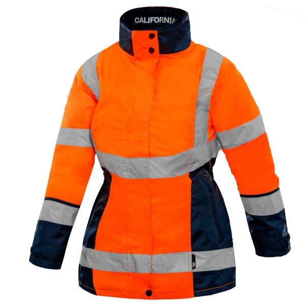 CALIFORNIA-Parka-femme-orange