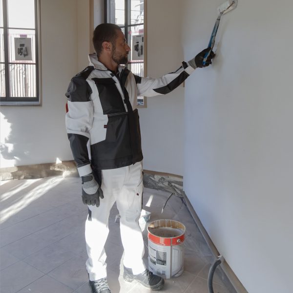 Pantalon de travail LMA Pulsar renforcé stretch multipoches Blanc-1900-CRISTALLIN-peintre