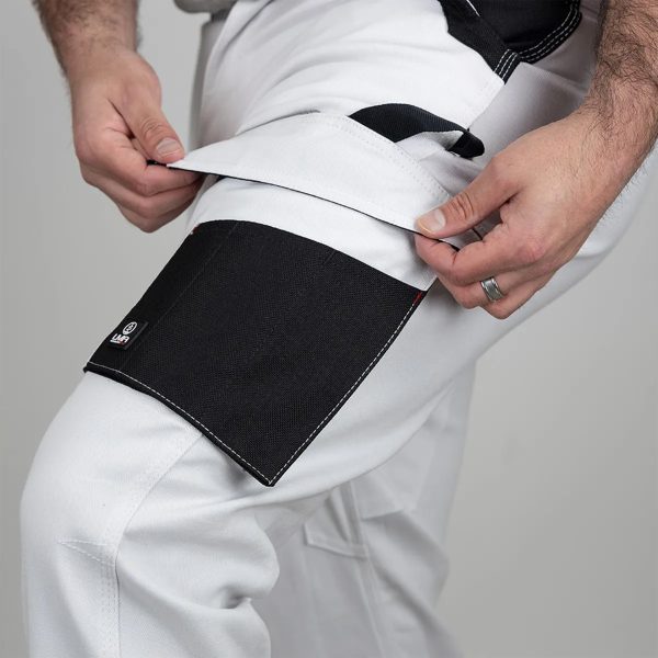 Pantalon de travail LMA Pulsar renforcé stretch multipoches Blanc-1900-CRISTALLIN-zoom-poche