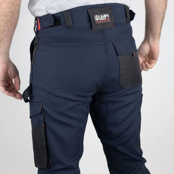 Pantalon de travail LMA Pulsar renforcé stretch multipoches Bleu-marine-1895-PULSAR-zoom-dos