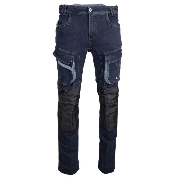 Pantalon de travail LMA SEATTLE denim stretch renforcé poches genouillères Pantalon de travail LMA SEATTLE denim stretch renforcé poches genouillères