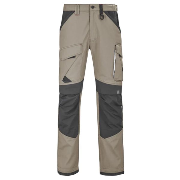 Pantalon-de-travail-Lafont-Ruler-L3-stretch-poches-genouillères-BEIGE