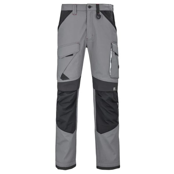 Pantalon-de-travail-Lafont-Ruler-L3-stretch-poches-genouillères-GRIS