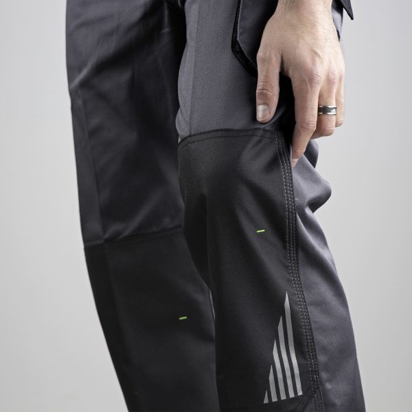 Pantalon-de-travail-stretch-avec-poches-genouillères-zéro-métal-1813-VULCAIN zoom genoux