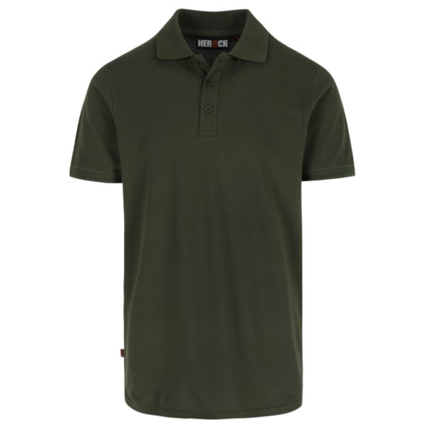 Polo-de-travail-Herock-Levor-manches-courtes-coton-kaki
