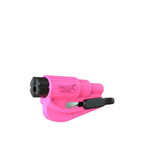 Porte-clef-Brise-vitre--pare-brise-(Outil-d'évacuation-voiture-)-Resqme-rose