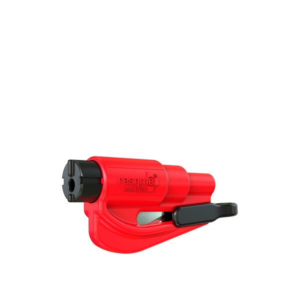 Porte-clef-Brise-vitre--pare-brise-(Outil-d'évacuation-voiture-)-Resqme-rouge