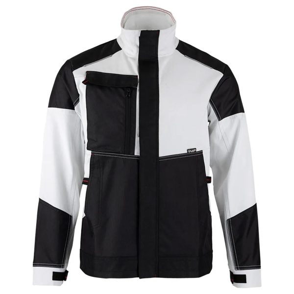 Veste-de-travail-LMA-Quasar-multipoches-stretch-et-résistante-blanc-gris-nuit-Opaque