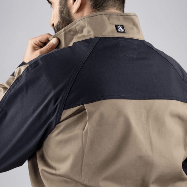 Veste de travail LMA Cyclope zéro métal résistante stretch 2345-CENTAURE-BEIGE-zoom-dos