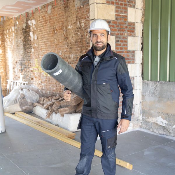 Veste-de-travail-LMA-Quasar-multipoches-stretch-et-résistante-chantier-bleu-marine-noir-Quasar