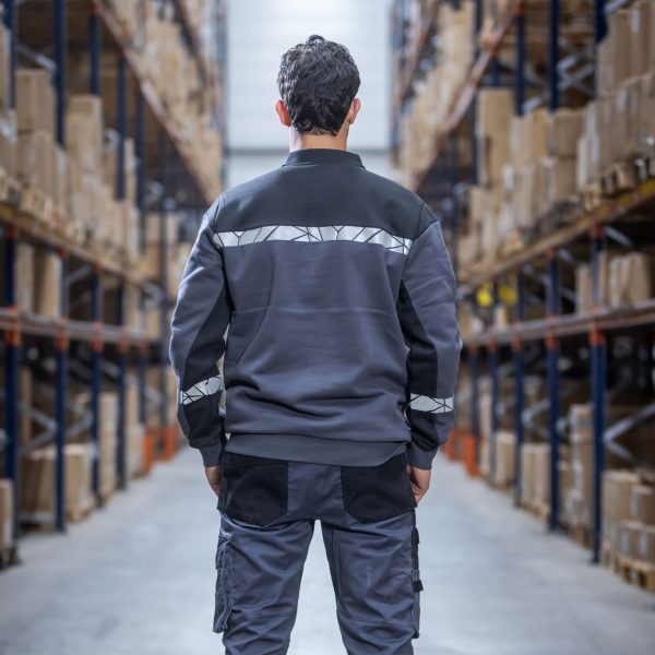 7102-PROGRESSION-SWEATSHIRT-12-ZIP-dos-gris-logistique-homme 7102-PROGRESSION-SWEATSHIRT-12-ZIP-dos-gris-logistique-homme