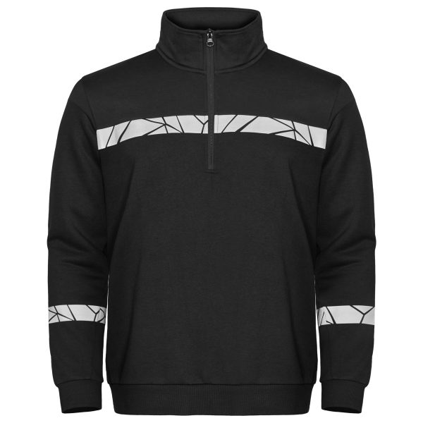 7102-PROGRESSION-SWEATSHIRT-12-ZIP-noir-homme 7102-PROGRESSION-SWEATSHIRT-12-ZIP-noir-homme