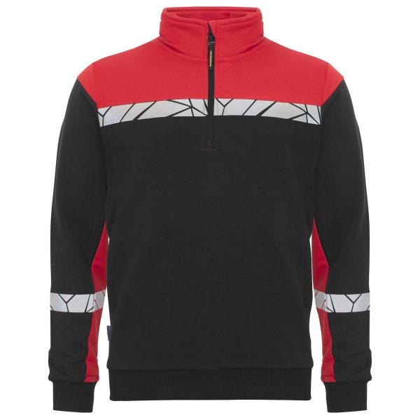 7102-PROGRESSION-SWEATSHIRT-12-ZIP-rouge-homme 7102-PROGRESSION-SWEATSHIRT-12-ZIP-rouge-homme