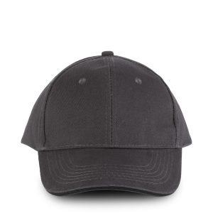 Casquette-K-Up-Orlando-6-panneaux-coton-gris-fonce