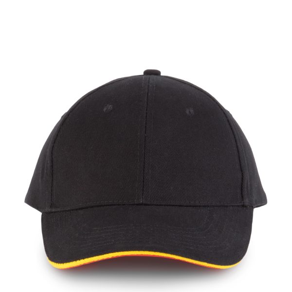 Casquette-K-Up-Orlando-6-panneaux-coton-noir-jaune-rouge Casquette-K-Up-Orlando-6-panneaux-coton-noir-jaune-rouge