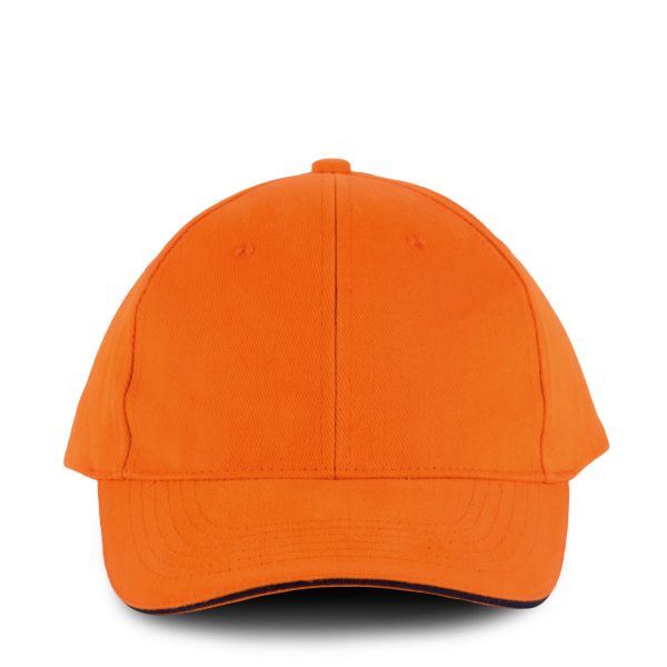Casquette-K-Up-Orlando-6-panneaux-coton-orange-bleu-marine Casquette-K-Up-Orlando-6-panneaux-coton-orange-bleu-marine