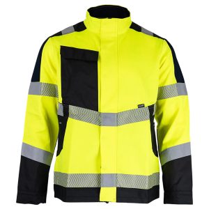 Veste-de-travail-haute-visibilité-LMA-Résonance-stretch-multipoches-zéro-métal-jaune-fluo
