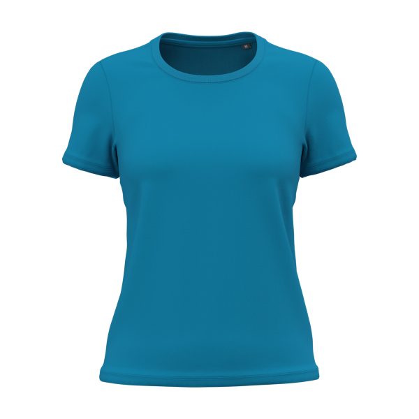 T-shirt-femme-Kariban-Bio150-coton-bio-bleu