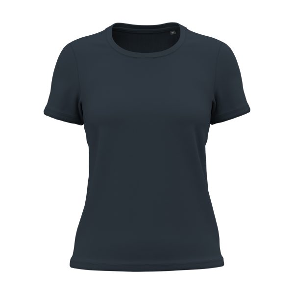 T-shirt-femme-Kariban-Bio150-coton-bio-bleu-marine