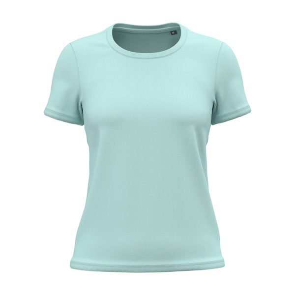 T-shirt-femme-Kariban-Bio150-coton-bio-bleu-turquoise