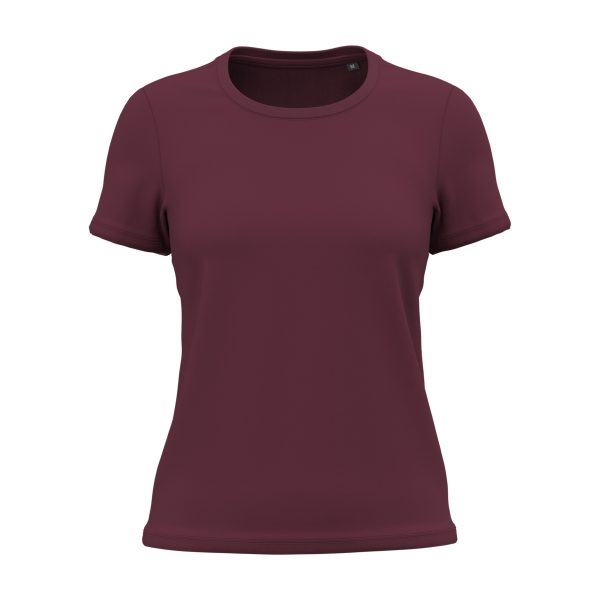T-shirt-femme-Kariban-Bio150-coton-bio-bordeaux