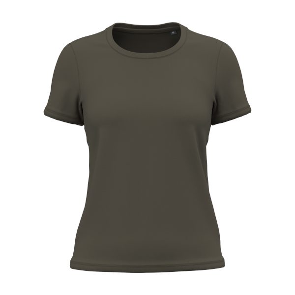 T-shirt-femme-Kariban-Bio150-coton-bio-kaki-fonce