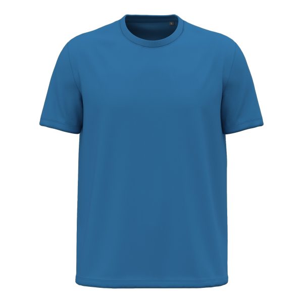 T-shirt-homme-Kariban-Bio150-coton-bio-bleu