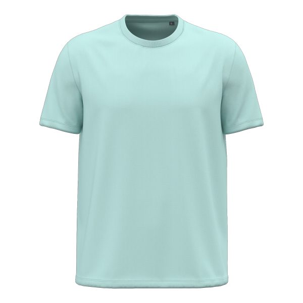T-shirt-homme-Kariban-Bio150-coton-bio-vert-bleu